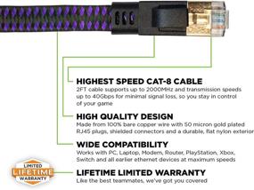 img 1 attached to 🎮 Enhanced Performance 12FT Ethernet Gaming Cable by KontrolFreek