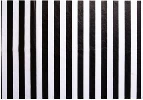 img 3 attached to 🖤 Black and White Shappy Stripes Tissue Paper Wrapping Paper, 28x20 Inches, 30 Sheets