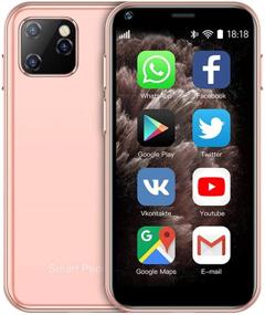 img 4 attached to 📱 SOYES XS11 3G Mini Smartphone 2.5 Inch WiFi GPS, 1GB RAM, 8GB ROM, Quad Core Android 6.0 Cell Phones, 3D Glass Slim Body, Dual Sim, Google Play, Cute Smartphone (Pink)