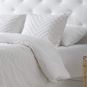 img 1 attached to 🛏️ Trina Turk Freya Comforter Set - Stylish Queen Size Bedding in White