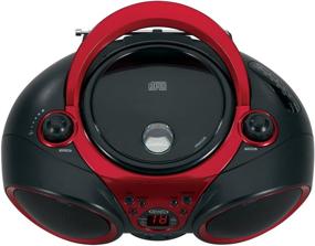 img 3 attached to JENSEN CD-490 Portable Stereo CD Player: AM/FM Radio, Aux Line-In - Red and Black