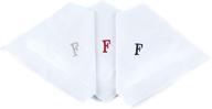 initial men's accessories: boxed cotton handkerchiefs for a stylish touch logo