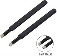 📶 sma antenna [2pcs] - rhsia hotspot 4g lte dipole antenna with sma male for verizon, at&amp;t, hotspot, cpe, wireless router, huawei 4g router, camera logo