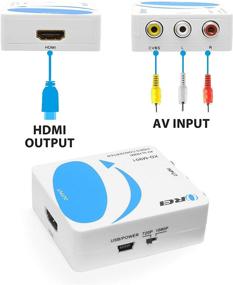 img 2 attached to 🔌 OREI XD-M901 AV Composite Video/Audio RCA CVBS to HDMI Converter - Enhanced Upscaling to 720p/1080p