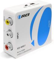 🔌 orei xd-m901 av composite video/audio rca cvbs to hdmi converter - enhanced upscaling to 720p/1080p logo