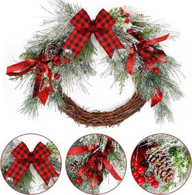 img 2 attached to CEWOR Christmas Grapevine Decorations Artificial Home Decor