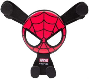 img 4 attached to 🕷️ MINISO Marvel Car Phone Mount: Air Vent Cell Phone Holder, Easy Clamp Cradle for 4"-6.5" Devices - Compatible with iPhone X/8/7/Plus/6S/5S, Samsung Galaxy S9/S8/S7/S6/S5, Google Pixel, LG, Huawei - Spider Man