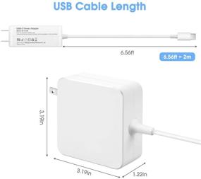 img 2 attached to 61W/65W USB Type C Power Adapter USB-C PD Charger for MacBook/Pro, Dell XPS, Lenovo Chromebook/Thinkpad, ASUS, HP Spectre, and More