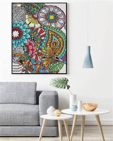 img 1 attached to Mandala Cross Stitch Kits Decor14 2×18 1Inch