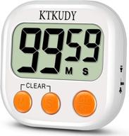 ktkudy kitchen timer - adjustable loud alarm, auto 🍳 shut-off, digital count down/up stopwatch for cooking, teaching & classroom logo