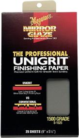 img 1 attached to 🔪 MEGUIAR'S S1525 Mirror Glaze 1500 Grit Unigrit Finishing Paper, 25 Pack - Achieve Flawless Finish with Professional Quality!