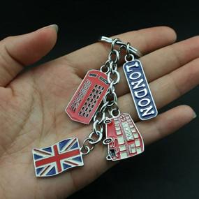 img 1 attached to 🔑 LUOEM Keychain Souvenir Keyring Charms: The Perfect Mementos and Stylish Accessories