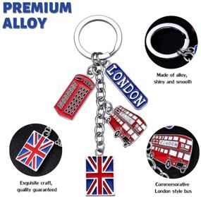 img 3 attached to 🔑 LUOEM Keychain Souvenir Keyring Charms: The Perfect Mementos and Stylish Accessories