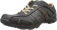 👞 premium comfort and style: skechers diameter vassell oxford black men's shoes logo