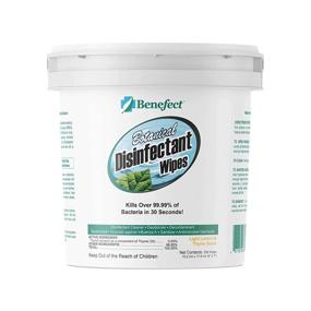 img 1 attached to 🌱 Benefect Botanical Disinfecting Wipes - 250 Wipe Pack - Natural, Residue-Free - Antibacterial Disinfectant, Multi-Surface Cleaning, and Sanitizing Wipes