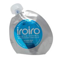 iroiro 340 neon blue premium natural semi-permanent hair color (4oz) logo