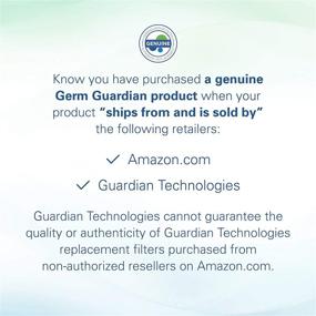 img 1 attached to 🌬️ Germ Guardian FLT5900 True HEPA GENUINE Air Purifier Replacement Filter J with Activated Charcoal Layer for GermGuardian AC5900WCA Purifier