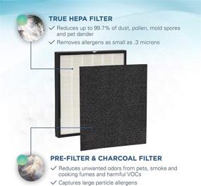 img 3 attached to 🌬️ Germ Guardian FLT5900 True HEPA GENUINE Air Purifier Replacement Filter J with Activated Charcoal Layer for GermGuardian AC5900WCA Purifier