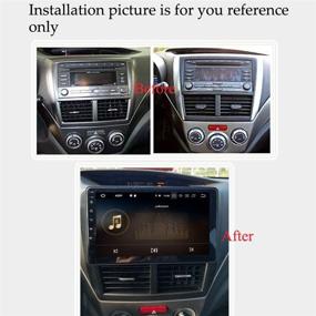 img 3 attached to 🚗 SYGAV 9-дюймовый сенсорный экран Android 10 автомобильное радио с головным модулем и навигацией GPS для Subaru Forester Impreza 2008-2012.