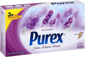 img 4 attached to 🌸 40-Count Purex Sweet Lavender Fabric Softener Dryer Sheets