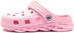 img 2 attached to 👟 HOBIBEAR Boys Girls Classic Graphic Garden Clogs: Slip-On Water Shoes for Breathable Comfort and Water Play