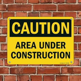 img 1 attached to 🚧 Caution Under Construction SmartSign: Durable Plastic Signage for Safety Measures