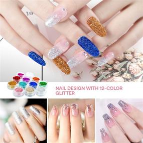 img 1 attached to 💅 Комплект акриловых ногтей Nailabel - полный набор с акриловым порошком, жидким мономером, цветным акриловым порошком, блестками, стразами и инструментами для искусства на ногтях - идеально подходит для наращивания ногтей, декорирования - идеальный подарочный набор в коробке.