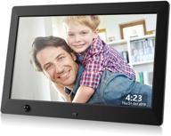 📸 dhwazz 10.5 inch usb digital photo frame: hd ips display, remote control, slideshow, video, music, motion sensor logo