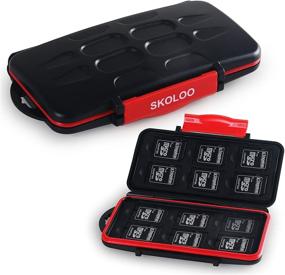 img 4 attached to 📸 SKOLOO Memory Card Holder: Waterproof SD Card Case with 12 Storage Slots for SDHC, SDXC, and TF Cards - Includes 12 Micro SD Card Holder Slots - 1 Set
