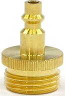 🚀 efficient winterization for rv, boat, motorhome, camper, & travel trailer: air compressor quick-connect plug to male garden faucet blow out adapter fitting (solid lead-free brass) logo