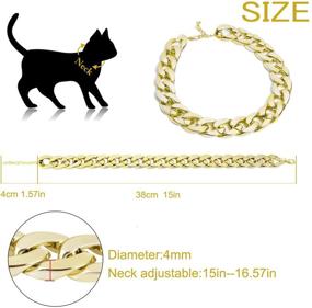 img 1 attached to 🐾 Legendog Dog Neck Chain Pet Collar: Fashionable Plastic Chain Necklace for Cats and Dogs