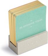 compendium's motto of the day card set: 76 inspirational quotes with desktop stand logo