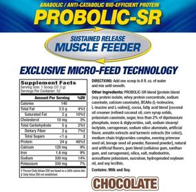 img 3 attached to 🍫 Probolic-SR Sustained Release Protein Powder, 24g Protein, BCAAs, Glutamine, Arginine, Pre-Workout, Post-Workout, Nighttime Protein, 4lbs, 52 Servings, Chocolate - Maximum Human Performance