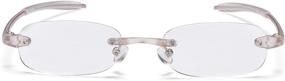 img 3 attached to 👓 Visualites Pearl Frame Reading Glasses with Clear Lens, 2.50 Strength - Stylish and Functional Eyewear for Enhanced Reading Experience