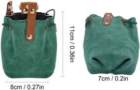 img 3 attached to 🐾 FANKUTOYS Dog Treat Bags: Portable Training Pouch for Training Rewards, Kibble, Snacks, Toys - Metal Clip, Waist Belt - Green