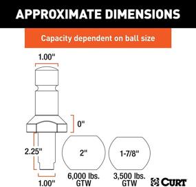 img 3 attached to 🔗 CURT 42178 1-7/8 and 2-Inch Chrome Steel Switch Ball Set - Maximize Towing Capacity up to 6,000 lbs. GTW