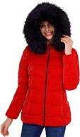 bellivera womens lightweight puffer jacket: stay warm in style with quilted bubble padded hood coat & faux fur collar logo