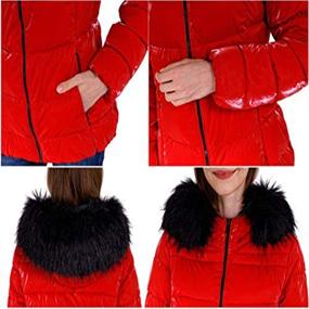 img 2 attached to Bellivera Womens Lightweight Puffer Jacket: Stay Warm in Style with Quilted Bubble Padded Hood Coat & Faux Fur Collar