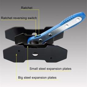 img 2 attached to YSTOOL Brake Caliper Press Tool: Efficient Car Piston Spreader Pad with 360 Degree Swing Ratchet Hand Wrench Expander – Ideal for Single Twin Quad Piston Disc Brake