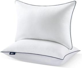 img 4 attached to 🛏️ BedStory Queen Size Bed Pillows Set of 2, Hotel Quality Luxury Pillows for Better Sleep. Soft and Supportive, Ideal for Back, Side and Stomach Sleepers. (19" x 28")