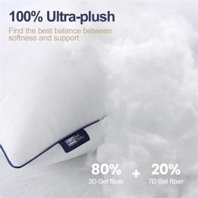 img 3 attached to 🛏️ BedStory Queen Size Bed Pillows Set of 2, Hotel Quality Luxury Pillows for Better Sleep. Soft and Supportive, Ideal for Back, Side and Stomach Sleepers. (19" x 28")