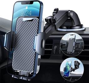 img 4 attached to 📱 Andobil Cell Phone Holder for Car: Thick Case & Heavy Phone Friendly 3-in-1 Convenience for iPhone 12 Pro Max, Samsung S21, and All Phones