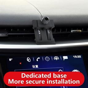 img 1 attached to 🚗 LUNQIN Car Phone Holder for Cadillac XTS 2013-2019: Ultimate Auto Navigation Bracket for Interior Decoration & Mobile Cell Phone Mount