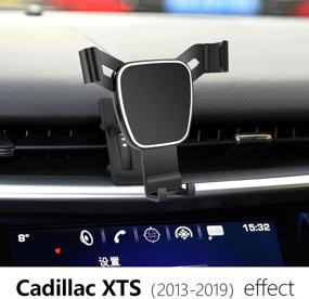 img 3 attached to 🚗 LUNQIN Car Phone Holder for Cadillac XTS 2013-2019: Ultimate Auto Navigation Bracket for Interior Decoration & Mobile Cell Phone Mount