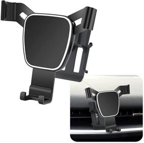 img 4 attached to 🚗 LUNQIN Car Phone Holder for Cadillac XTS 2013-2019: Ultimate Auto Navigation Bracket for Interior Decoration & Mobile Cell Phone Mount