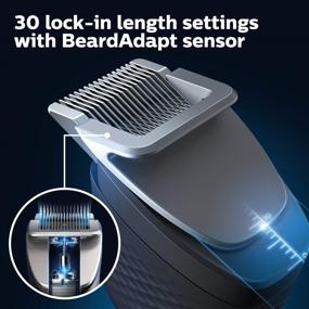 img 2 attached to 🧔 Philips Norelco Ultimate Beard and Hair Trimmer Series 9000: Precision Cordless Trimming at its Best (BT9810/40)