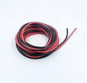 img 2 attached to 🔌 16-Gauge Silicone Wire 20 Feet - HobbyUnlimited [10ft Black & 10ft Red] Soft & Flexi 16 AWG Silicone Wire - 252-Strand Copper Wire