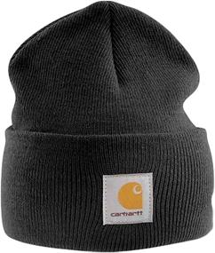 img 1 attached to Carhartt Acrylic Watch Cap - Grey Beanie Ski Hat: Your Ultimate Winter Headwear