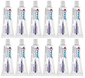 img 2 attached to 🦷 Crest 3D White Brilliance Toothpaste, Peppermint, Travel Size, 0.85 oz (24g) - Pack of 12