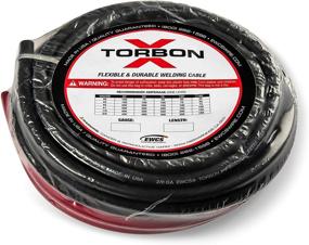 img 1 attached to 🔌 Premium Industrial Grade 2/0 Gauge Torbon X Welding Cable - 25 Feet Each Black + Red Combo